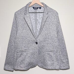 Land’s End Soft Fleece Blazer Jacket Women’s Size M